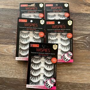 5 sets of salon perfect wispies fake eyelashes new